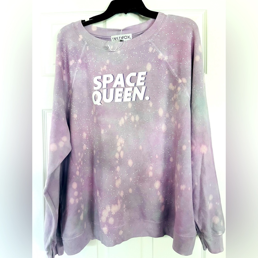 NWT Wildfox Space Queen Sommers Sweatshirt Size XL - Picture 2 of 5